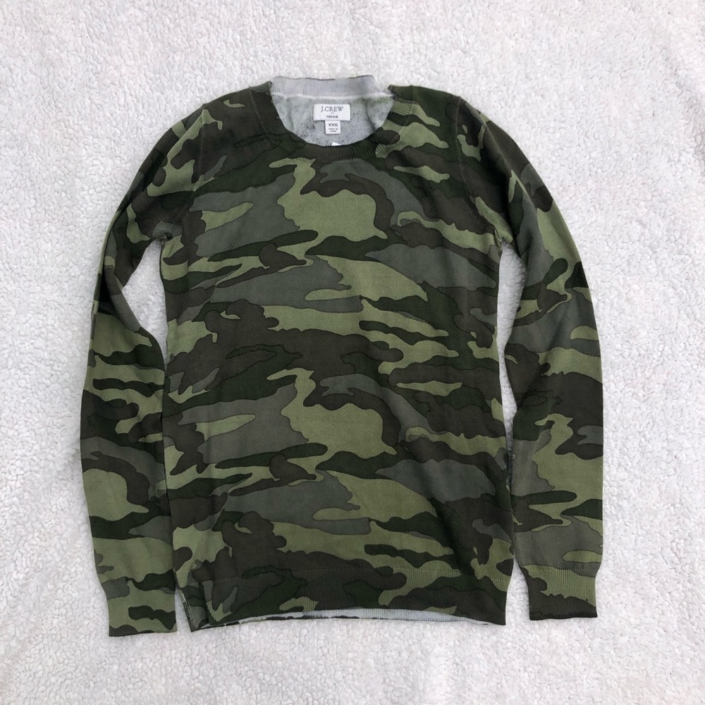 NWT JCrew Camo Sweater